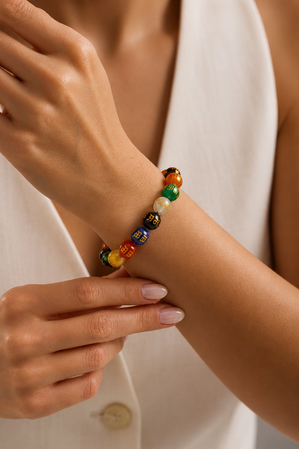 7 Chakra ॐ Mani Bracelet