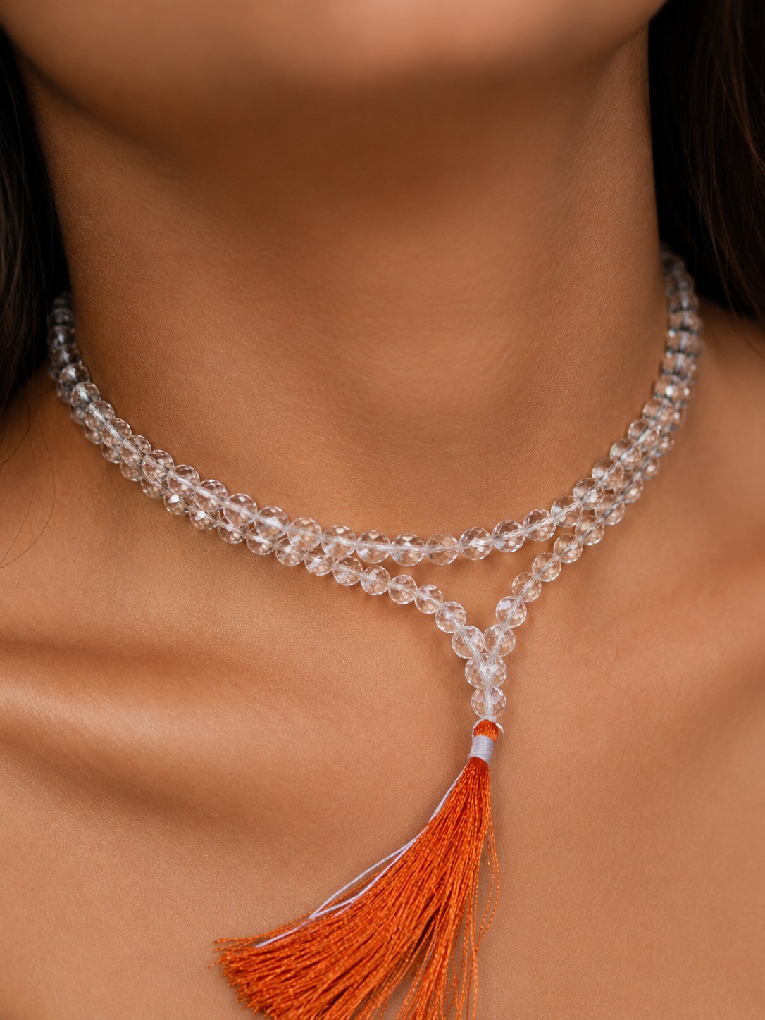 Diamond Cut Sphatik Mala