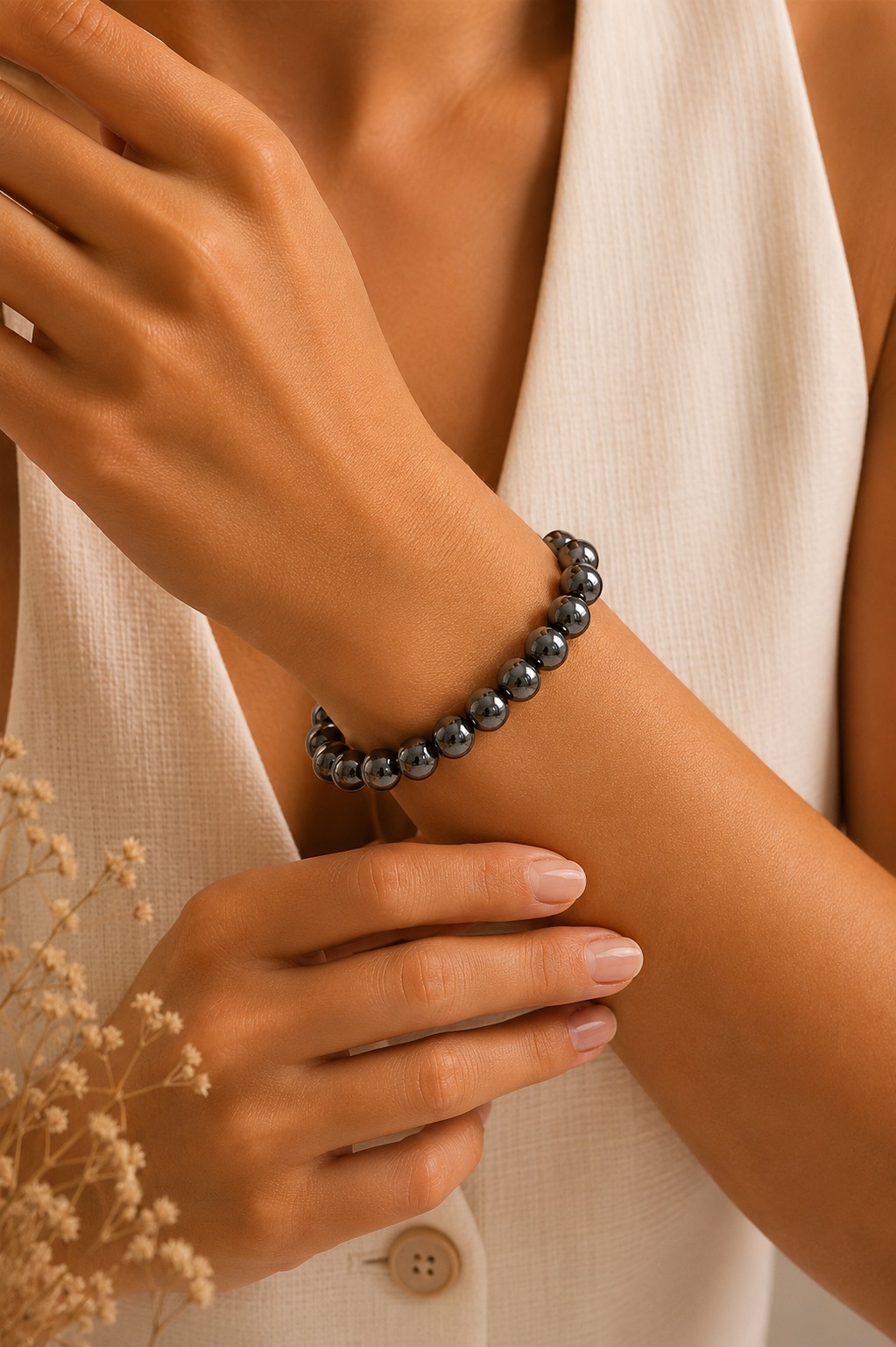 Hematite Bracelet (Grey)