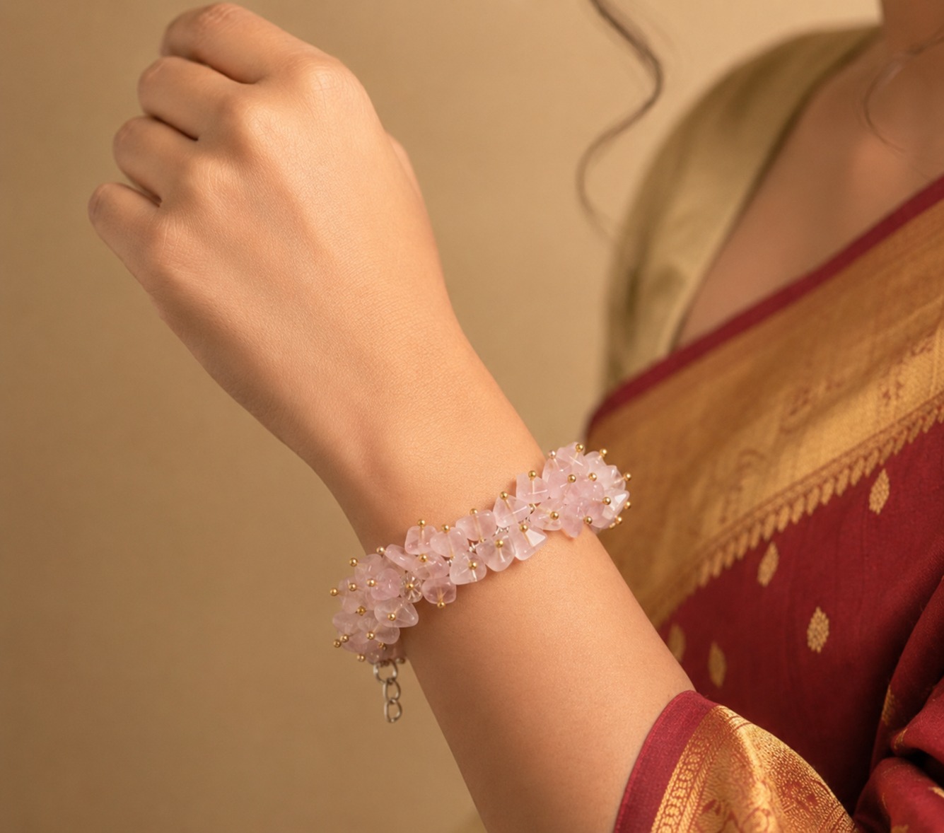 Rose Quartz Chip’s Bracelet