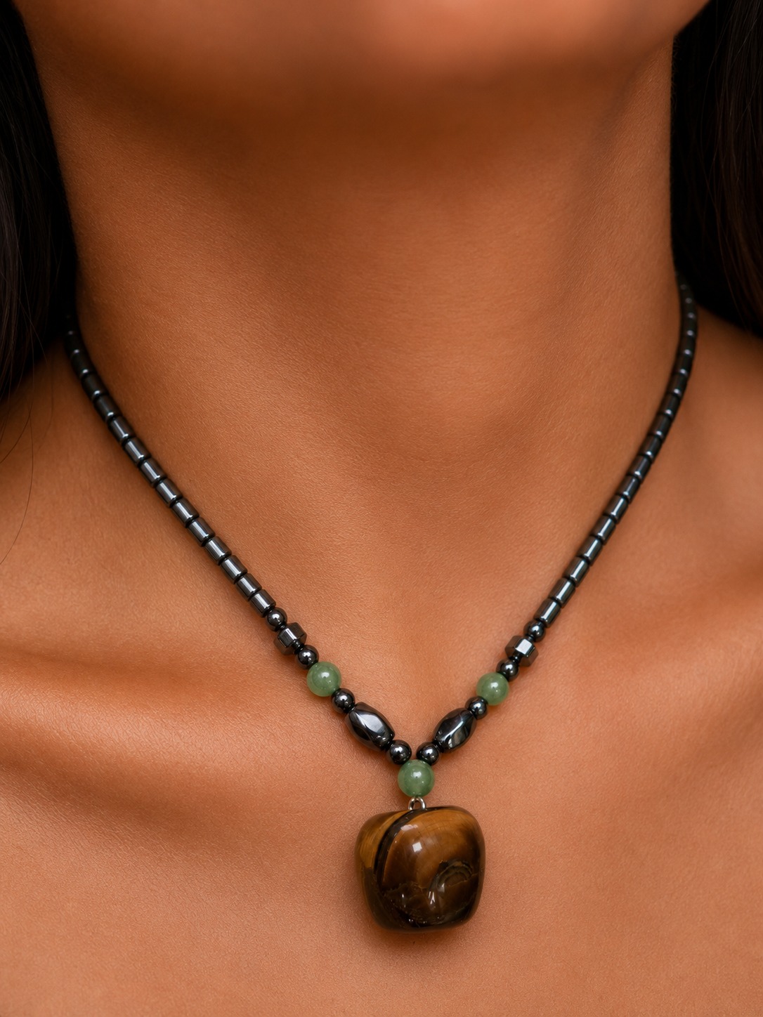 Tiger Eye Hematite Mala